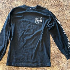 Men’s Black Long Sleeved Pismo Beach Shirt